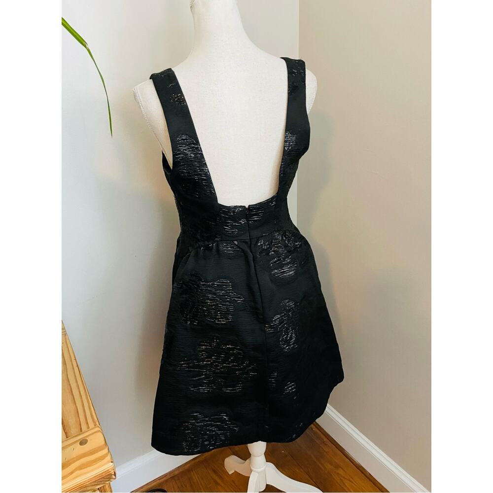 Anthropologie Maeve Jacquard Mini Dress in black - Picture 6 of 8